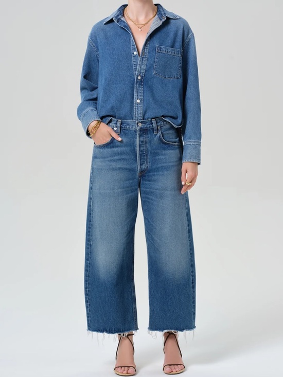 Citizens Of Humanity Denim - Citizens of Humanity Crop Ayla Jean Raw Hem size 29